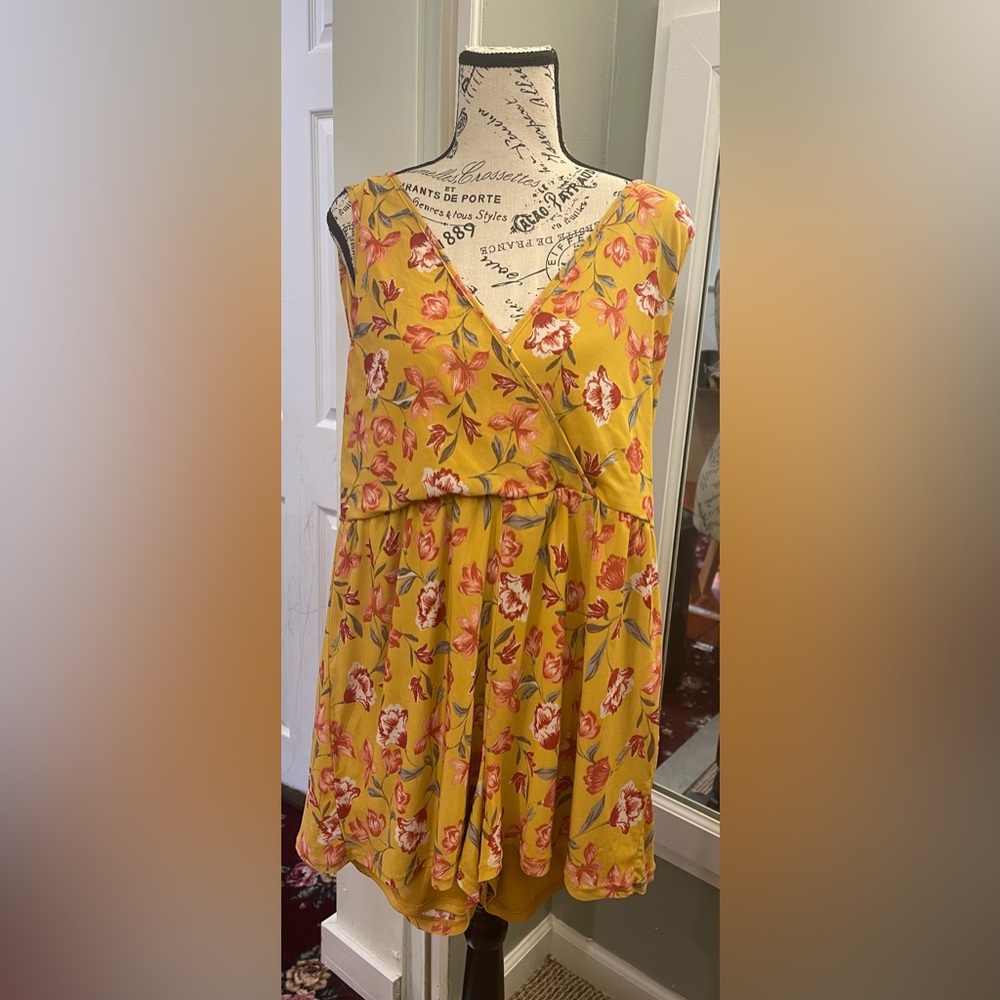 Xhilaration Mustard Yellow Romper
